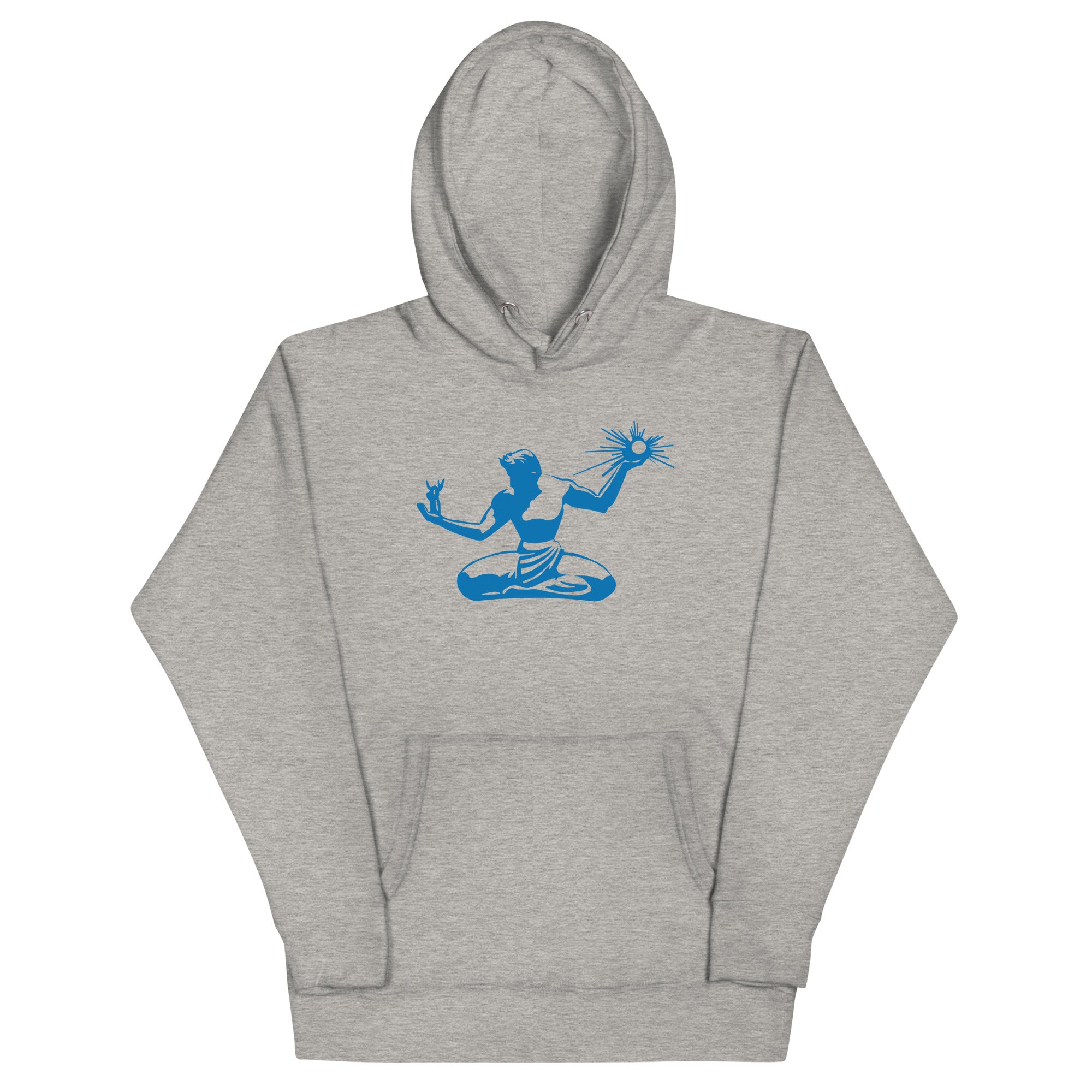 Spirit of Detroit Premium Pullover Unisex Hoodie - Athletic Gray / Blue pullover hoodie S