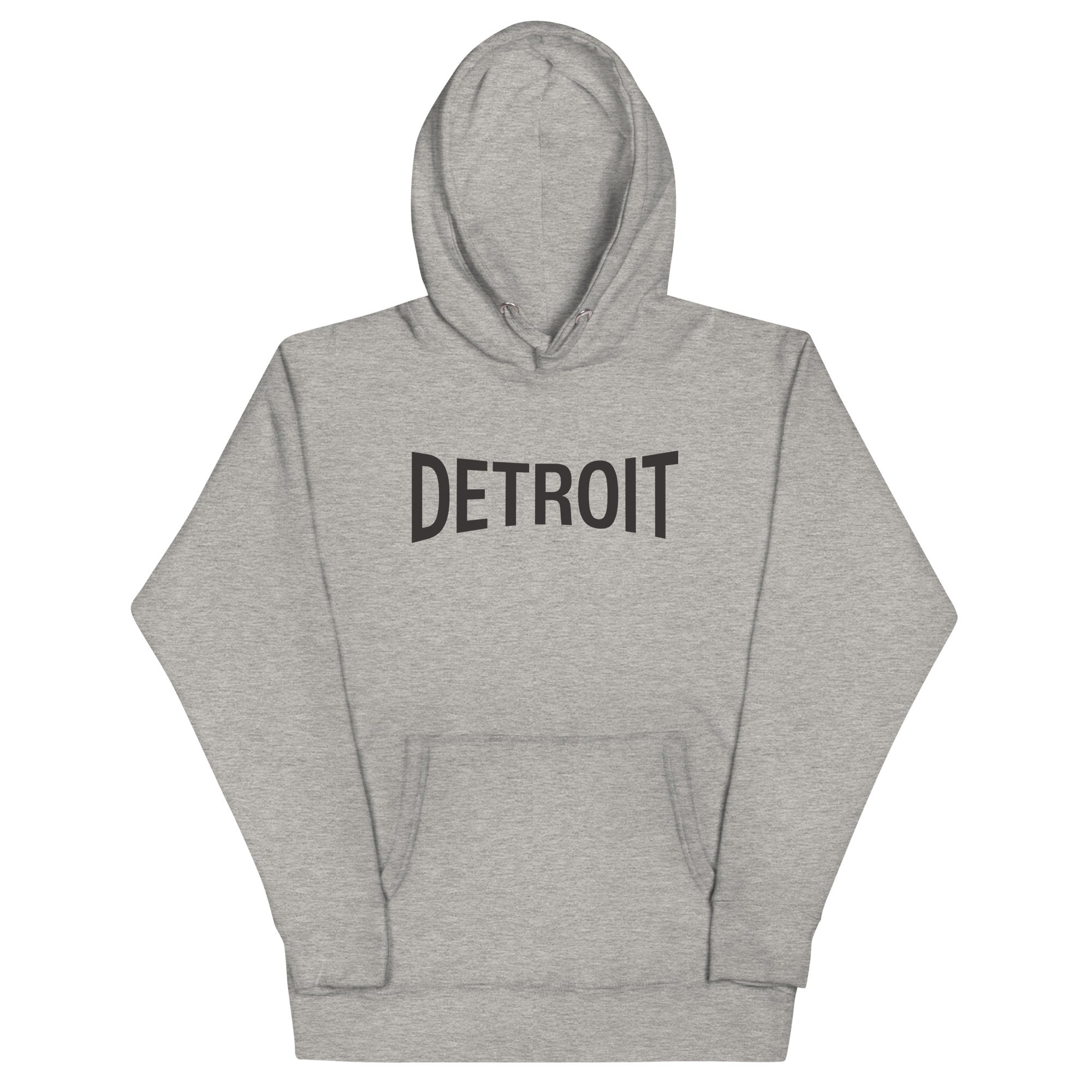 Detroit Champ Premium Pullover Unisex Hoodie - Athletic Gray / Black pullover hoodie