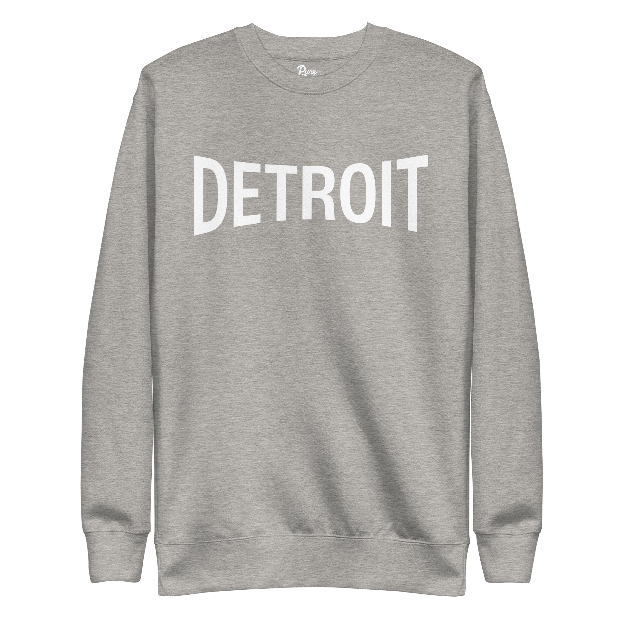 Detroit Champ Unisex Premium Sweatshirt - Athletic Gray / White Sweatshirt S
