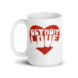 Detr Love Coffee Mug - White 16 oz    