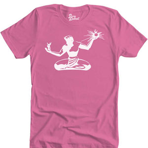 Spirit of Detroit Unisex T-shirt - White / Pink Clothing   
