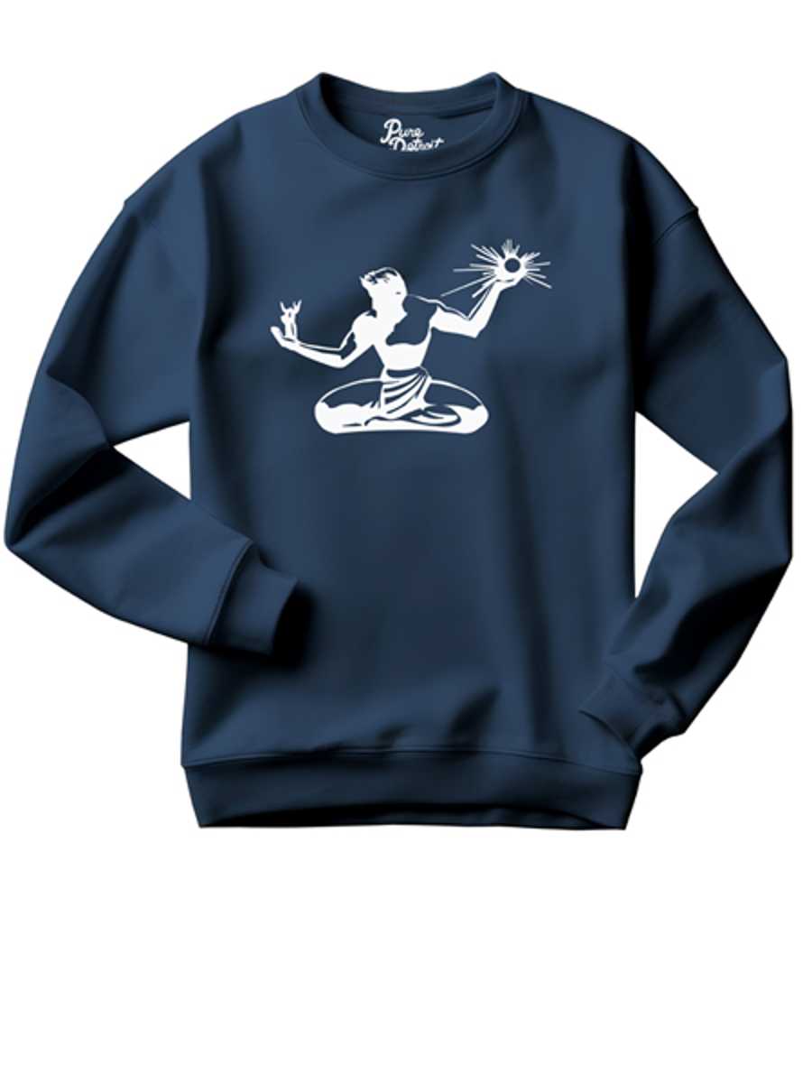 Spirit of Detroit Premium Sweatshirt - White / Navy Clothing   