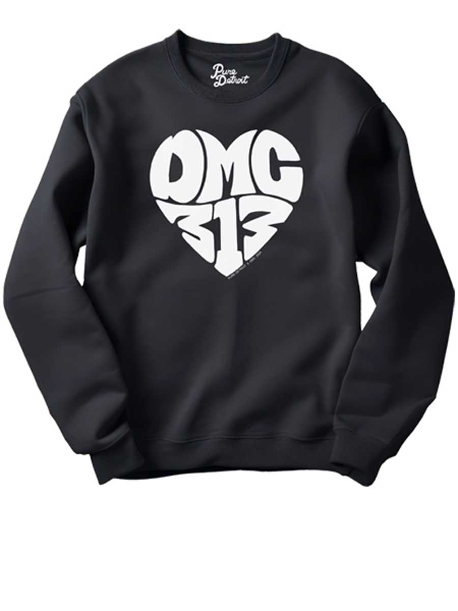 DMC 313 Love Sweatshirt - White / Black Clothing