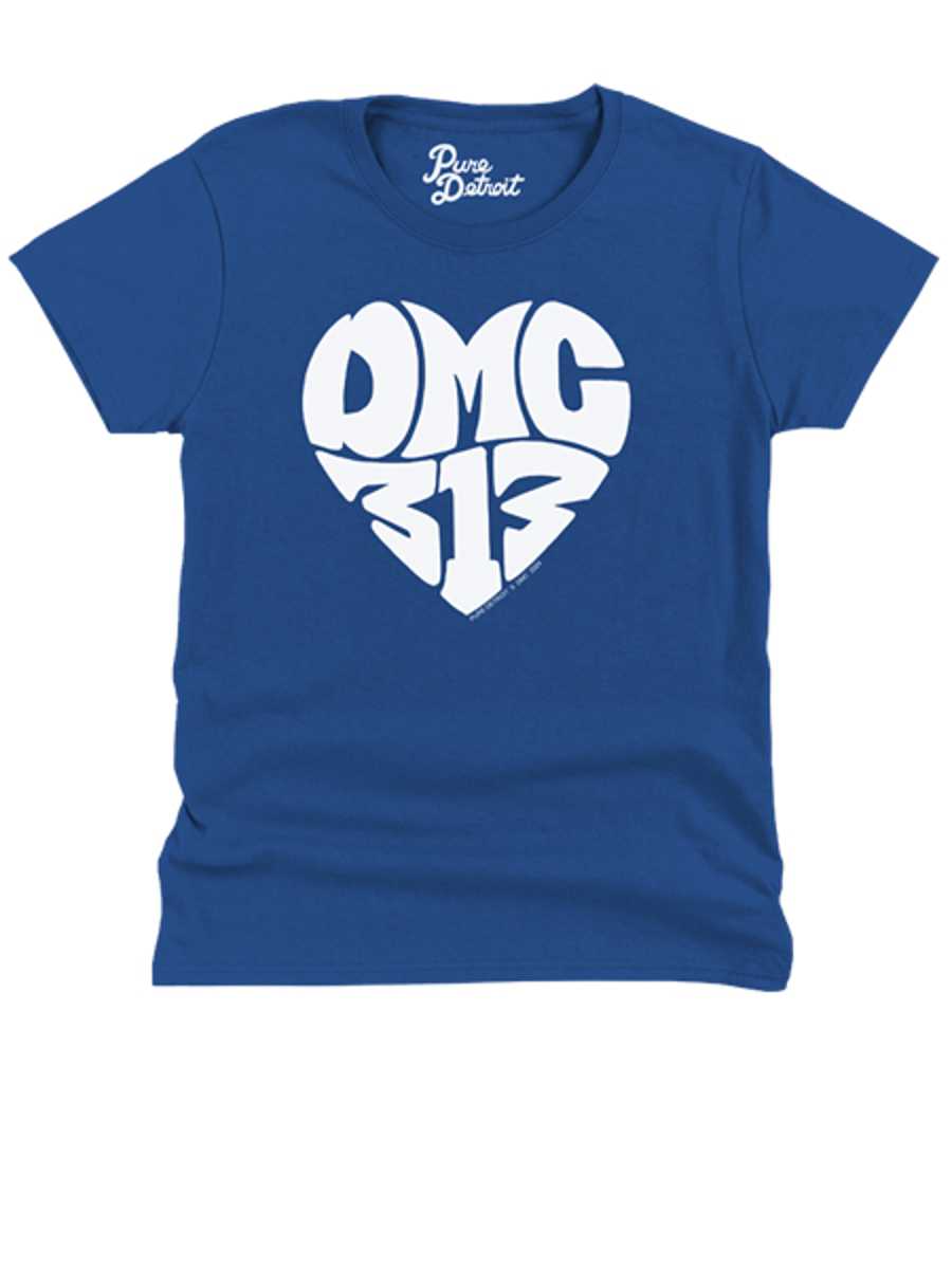 DMC 313 Love Womens T-shirt - White / Royal Blue Clothing   