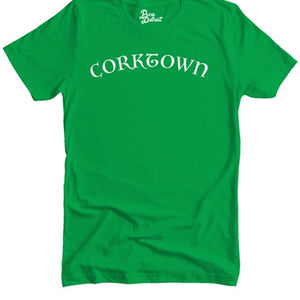 Corktown Neighborhood Unisex T-shirt - White / Irish Green Clothing   