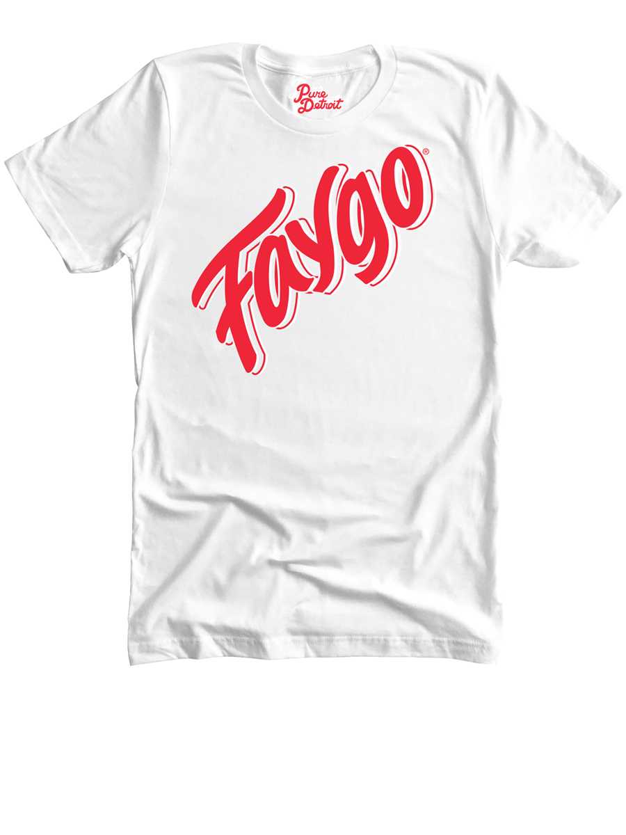 Faygo Premium Unisex T-shirt - White / Red Clothing