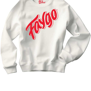 Faygo Heavyweight Crewneck Sweatshirt - White / Red Clothing   