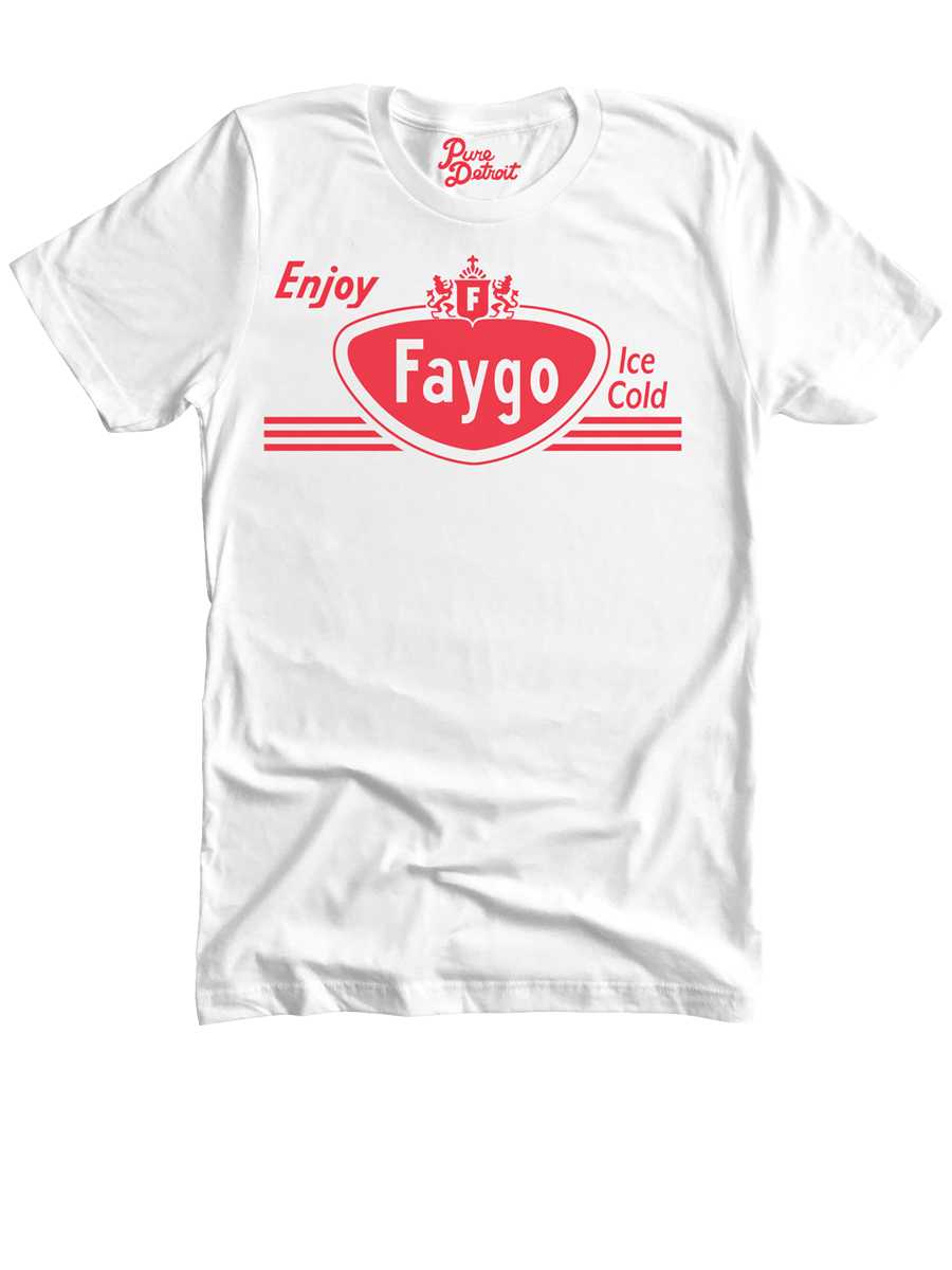 Faygo Unisex Premium T-shirt - Red & White Clothing