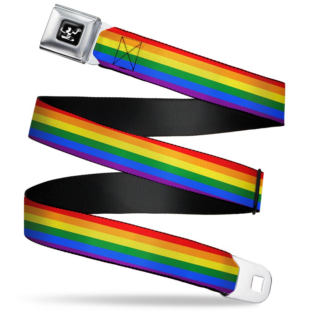 Spirit of Detroit Seatbelt Belt / Rainbow Webbing Belts