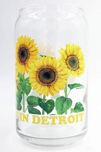 Goodness Grows in Detroit 16 oz Can Glass glass