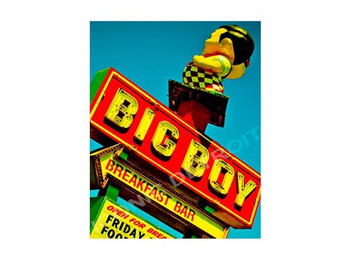 Big Boy Sign Luster or Canvas Print $35 - $430 Luster Prints and Canvas Prints