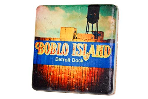 Bob-Lo Island Detroit Porcelain Tile Coaster Coasters