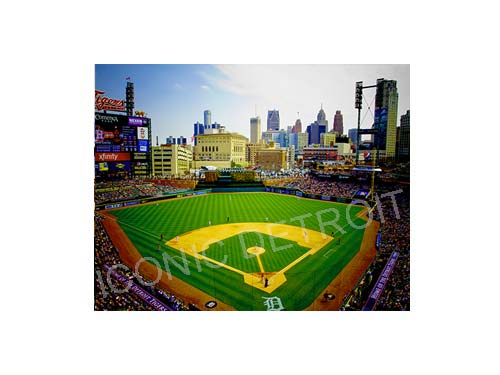 Comerica Park Field Luster or Canvas Print $35 - $430 Luster Prints and Canvas Prints