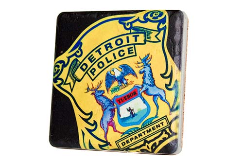 Detroit Police Department Porcelain Tile Coaster Coasters