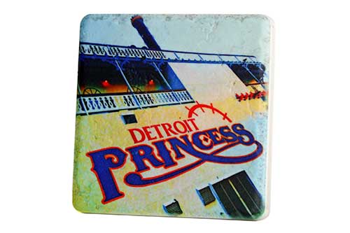 Detroit Princess Porcelain Tile Coaster Coasters