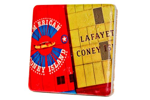 Coney Island Brotherhood Porcelain Tile Coaster Coasters