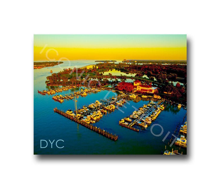 Detroit Yacht Club Aerial Luster or Canvas Print $35 - $430 Luster Prints and Canvas Prints