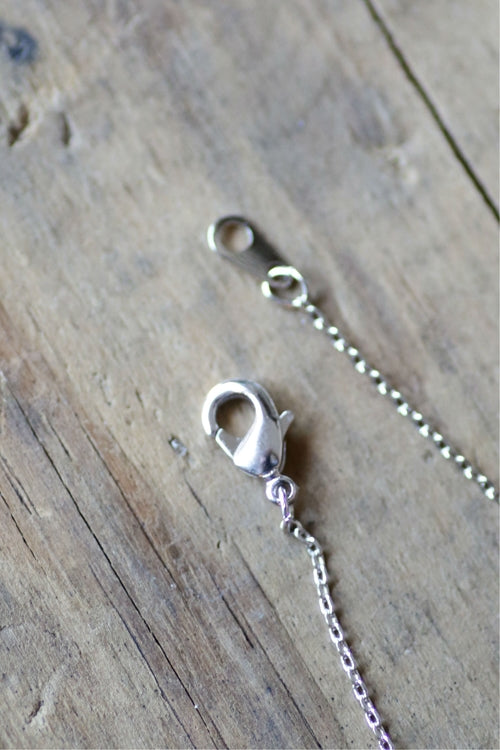 Dainty Detroit D Necklace / Silver Jewelry   