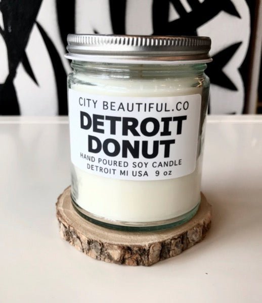Detroit Donut - Hand Poured Soy Candle by City Beautiful . Co - 9oz. Candle