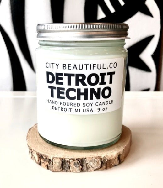 Detroit Techno - Hand Poured Soy Candle by City Beautiful . Co - 9oz. Candle