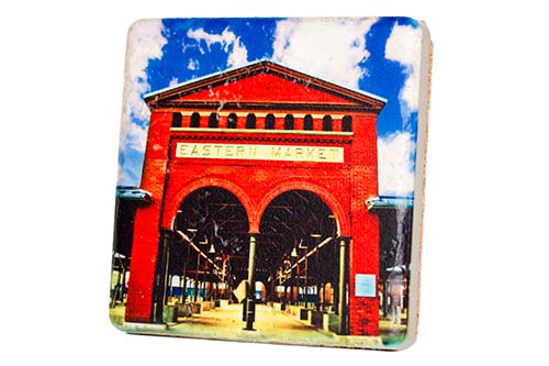Eastern Market Porcelain Tile Coaster Coasters