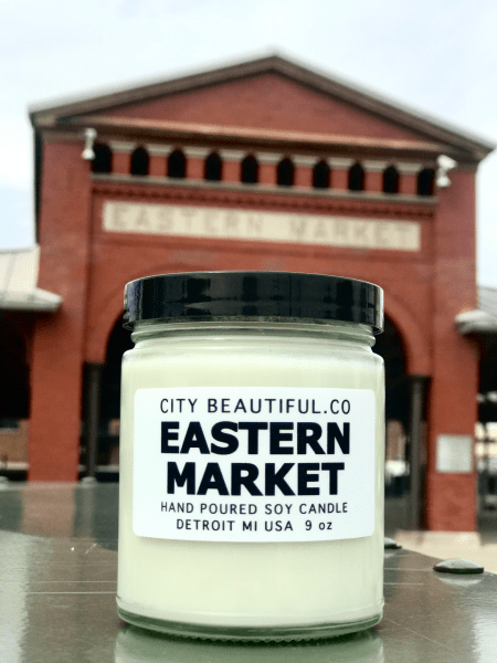 Detroit Eastern Market Candle - Hand Poured Soy Candle by City Beautiful . Co - 9oz. Candle