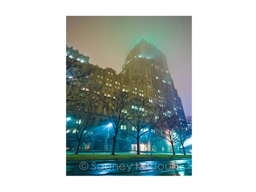 Fisher Building Fog Luster or Canvas Print $35 - $430 Luster Prints and Canvas Prints