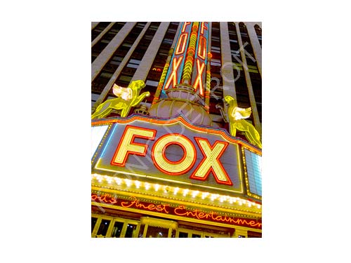 Fox Theatre Lights Luster or Canvas Print $35 - $430 Luster Prints and Canvas Prints