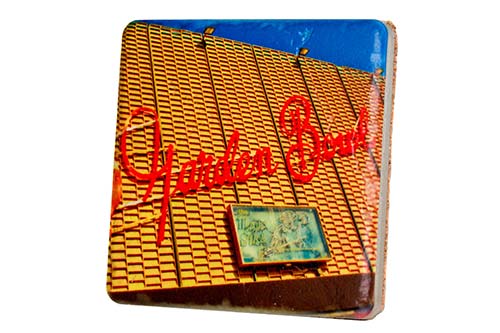 Garden Bowl Porcelain Tile Coaster Coasters