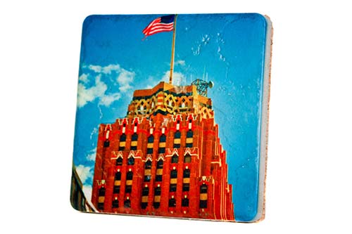 Guardian Building Porcelain Tile Coaster Coasters
