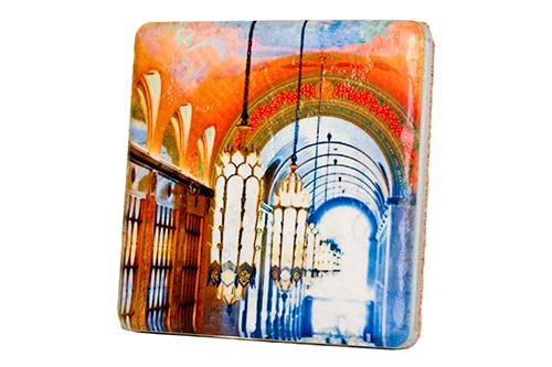 Fisher Building Lobby Tile Coaster Coasters