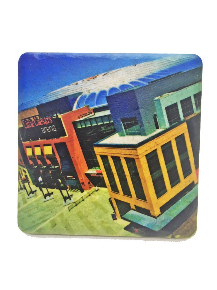 Little Ceasar's Arena Porcelain Tile Coaster Coasters