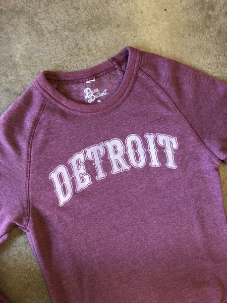 Detroit 1701 Sweatshirt / Fade + Eco True Currant / Unisex Unisex Apparel