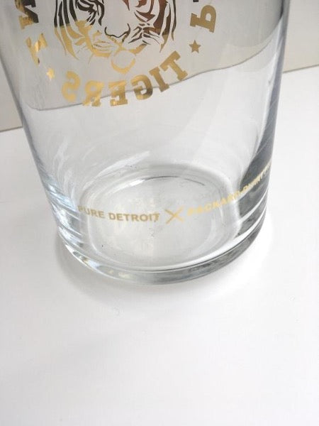 Packard Plant Tigers Gold Leaf 16 oz Can Glass glass   