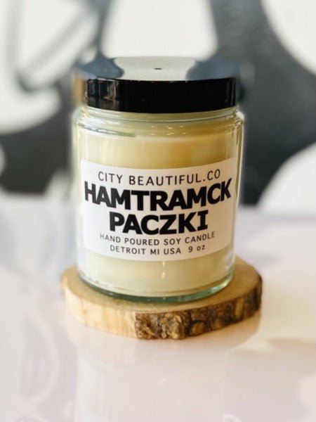 Hamtramck Paczki - Hand Poured Soy Candle by City Beautiful . Co - 9oz. Candle