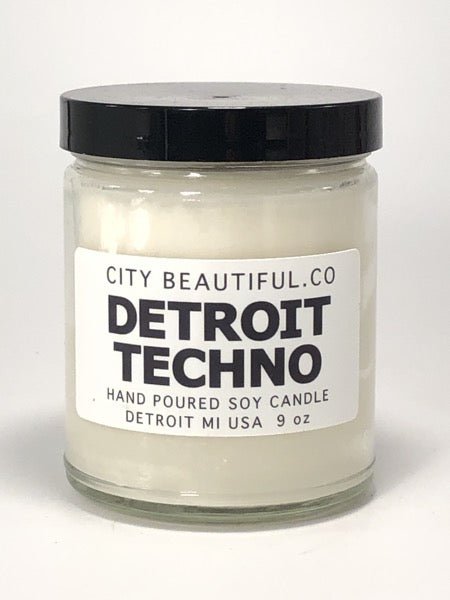 Detroit Techno - Hand Poured Soy Candle by City Beautiful . Co - 9oz. Candle