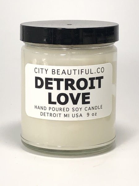 Detroit Love - Hand Poured Soy Candle by City Beautiful . Co - 9oz. Candle