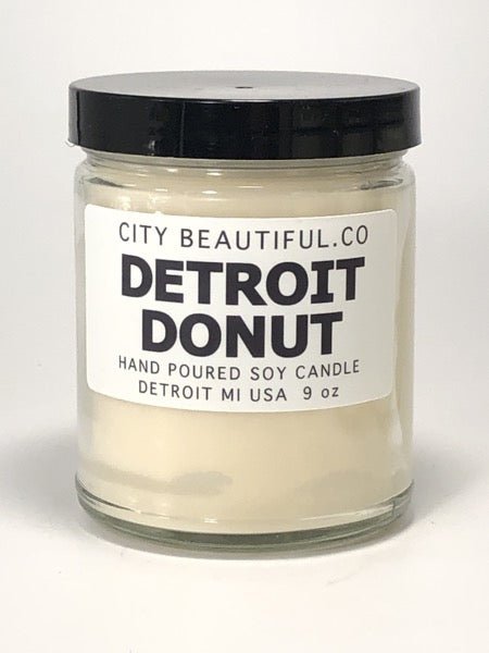 Detroit Donut - Hand Poured Soy Candle by City Beautiful . Co - 9oz. Candle