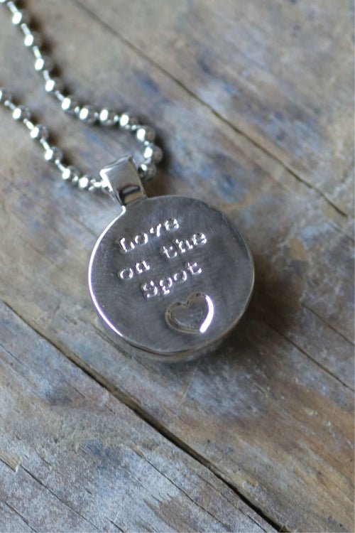 Love Belle Isle Necklace / Shiny Silver Jewelry