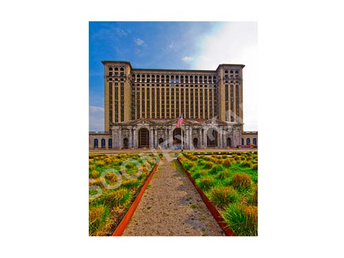 Michigan Central Station Depot Luster or Canvas Print $35 - $430 Luster Prints and Canvas Prints
