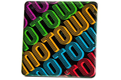 Motown Neon Porcelain Tile Coaster Coasters