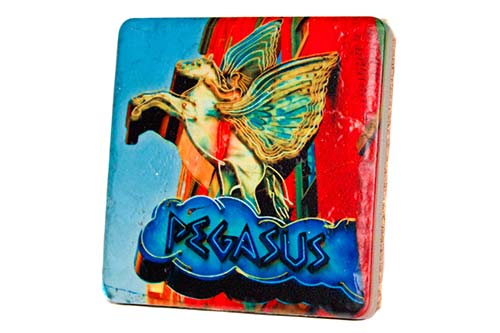 Pegasus Sign Porcelain Tile Coaster Coasters