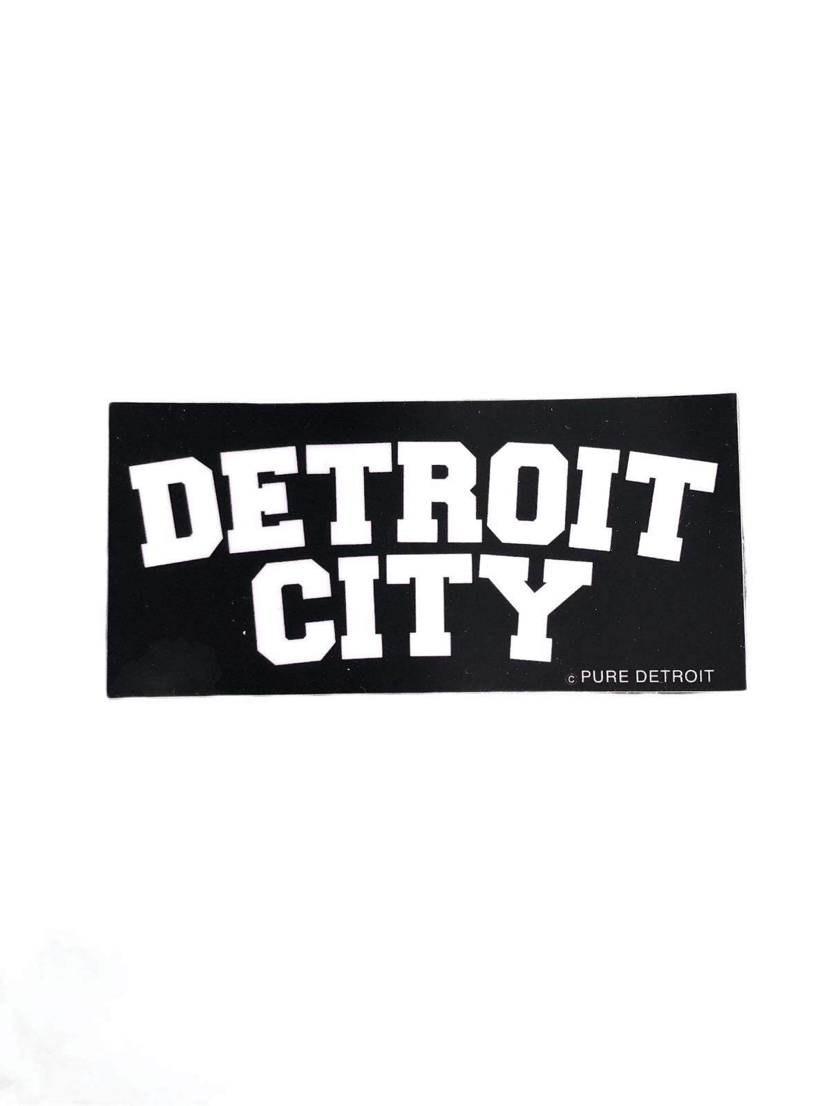 Detroit City Decal / White + Black Decal