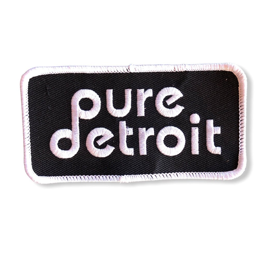 Pure Detroit Block Iron-on Patch Patch