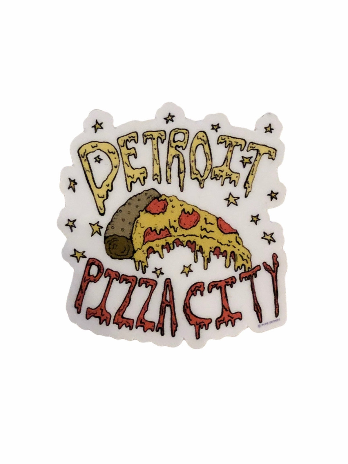 Detroit Pizza City Decal Decal