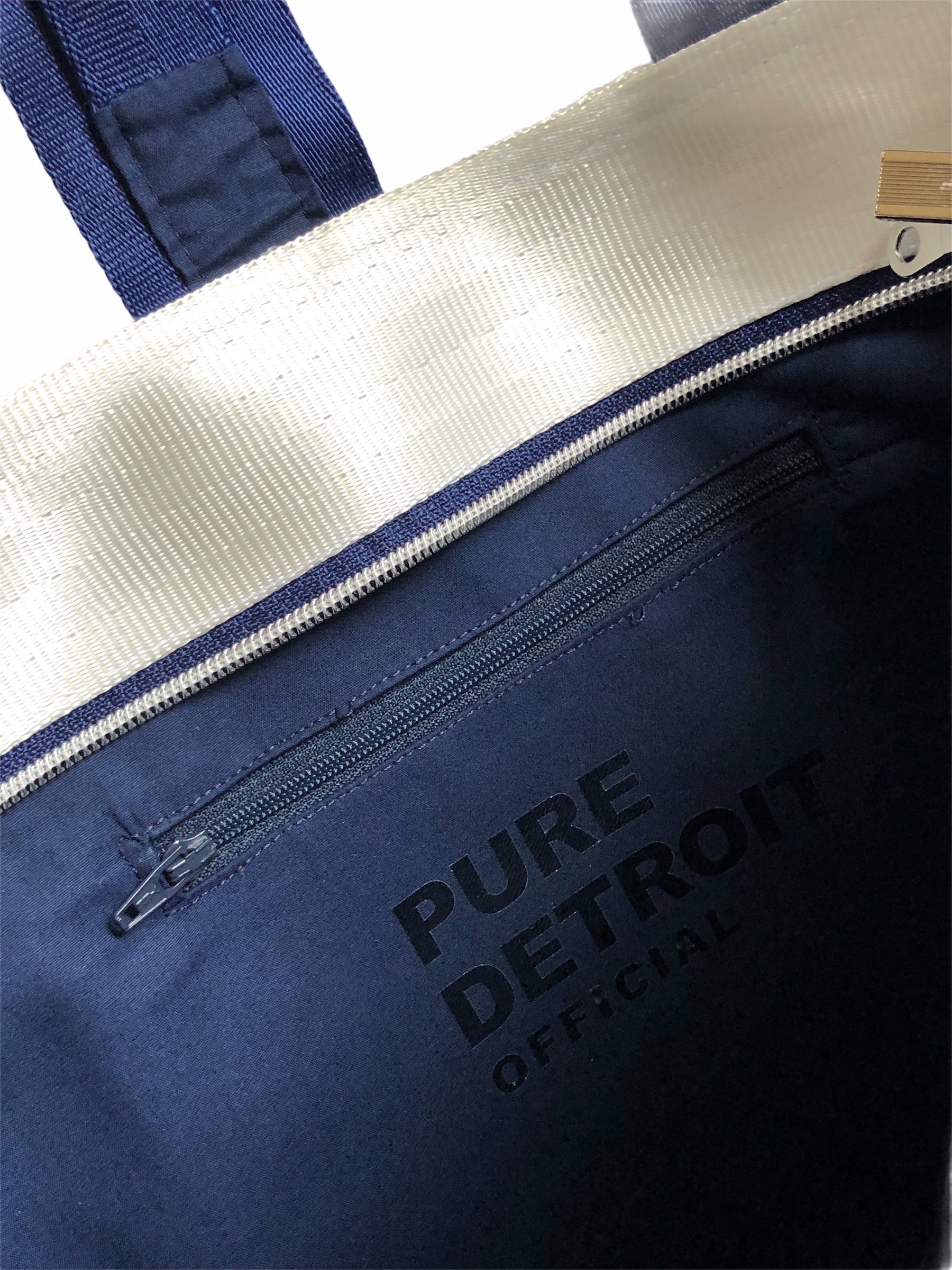 Pure Detroit OFFICIAL - Large Ring Tote Seatbelt Bag - Belle Isle Spectrum PRE ORDER Seatbelt Bags   