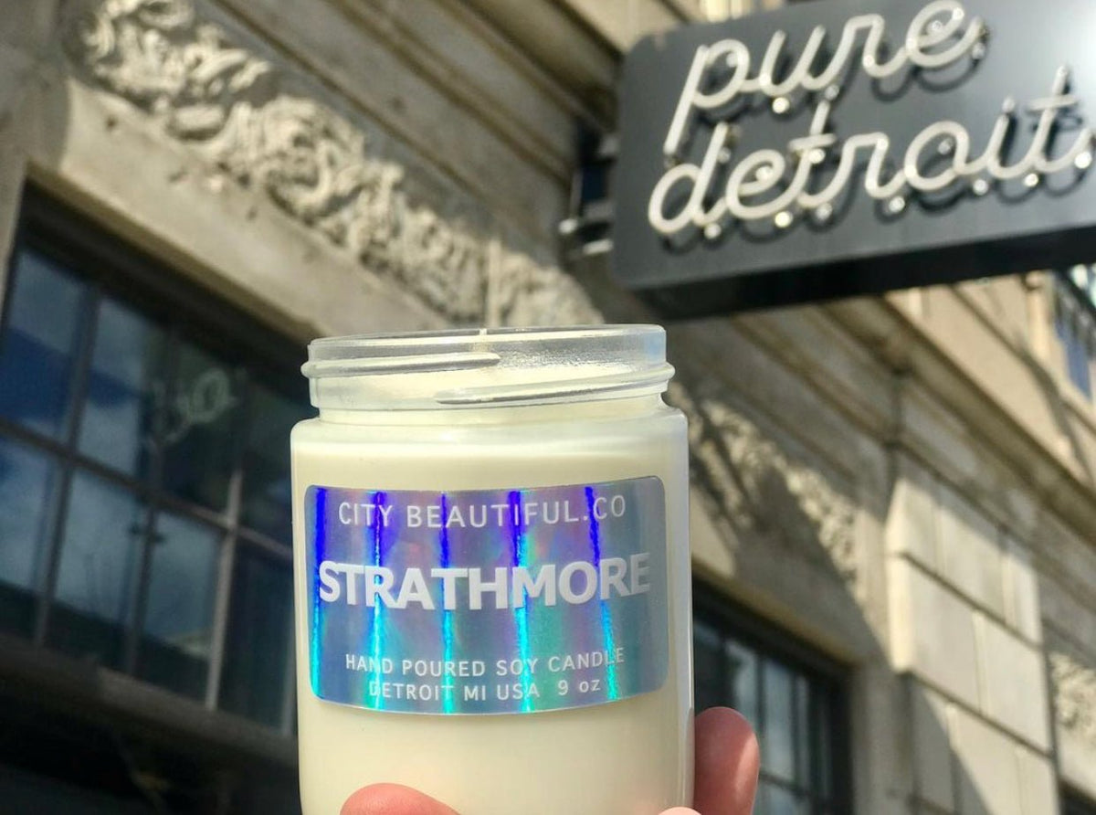Strathmore Special-Edition Hand Poured Soy Candle by City Beautiful . Co - 9oz. Candle