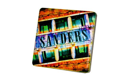 Sanders on Woodward Porcelain Tile Coaster Coasters