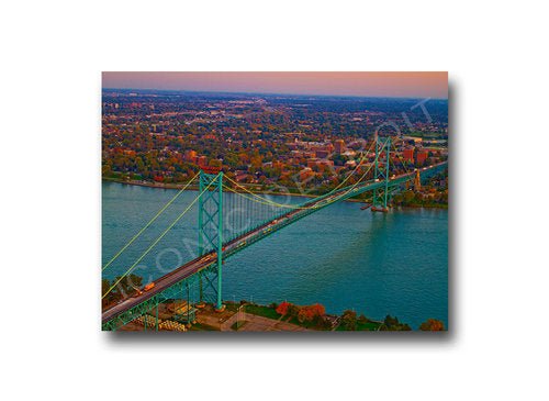 Ambassador Bridge Aerial Luster or Canvas Print (Multiple sizes) Luster Prints and Canvas Prints