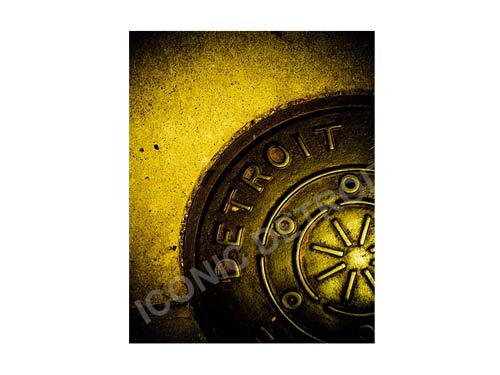 Detroit Manhole Cover Luster or Canvas Print $35 - $430 Luster Prints and Canvas Prints